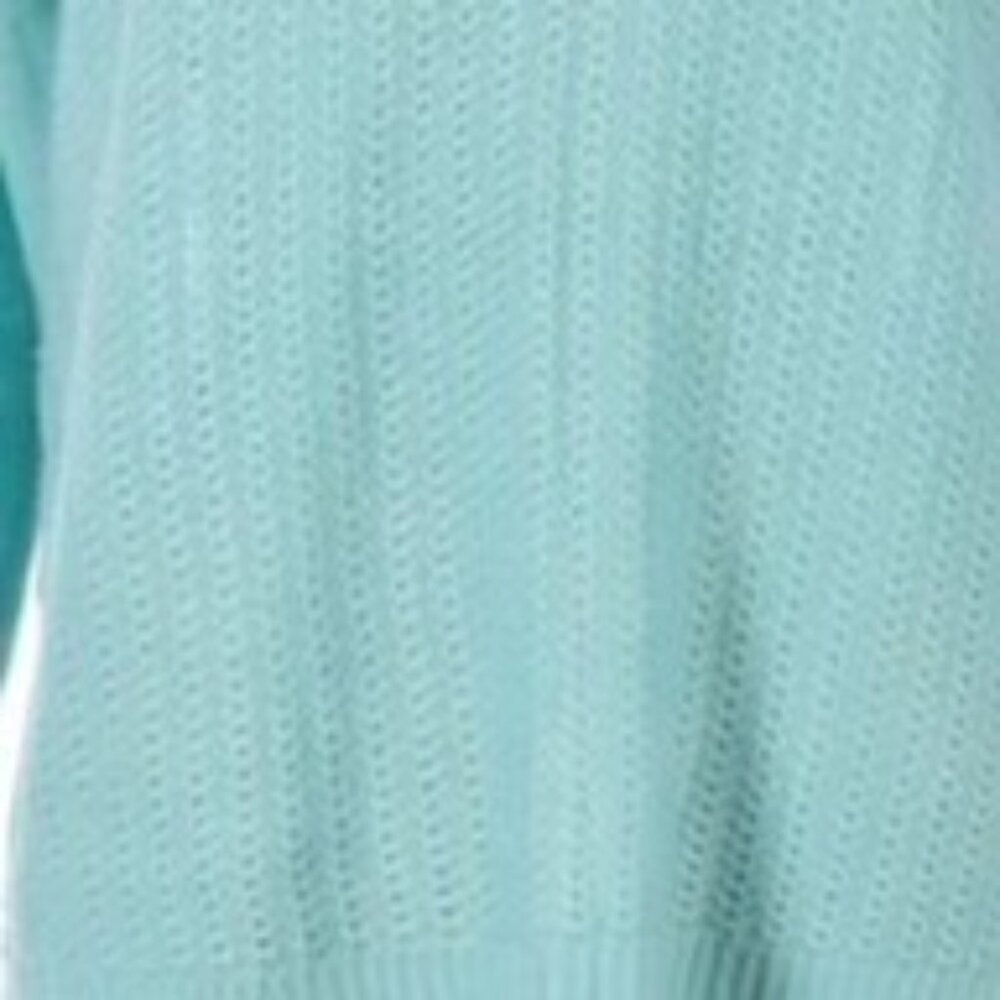 Van Heusen Knit Sweater Size Medium Knit Textured Blue Long Sleeve Crew Neck - Picture 3 of 6